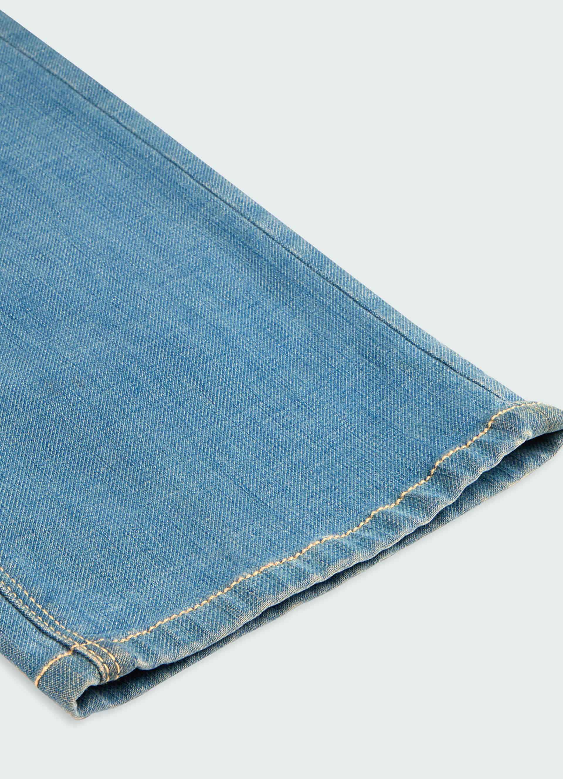 Men Blue Straight Fit Stretchable Jeans, , large image number 8