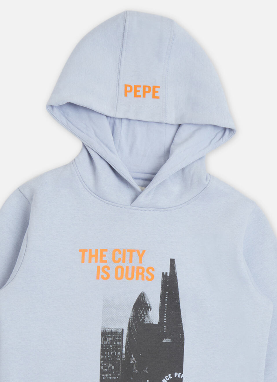 Boys Yellow Graphic Print Full Sleeve Hooded Sweatshirt, , large image number 2