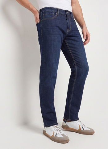 Men Blue Relaxed Straight Fit Mid Rise Stretchable Jeans