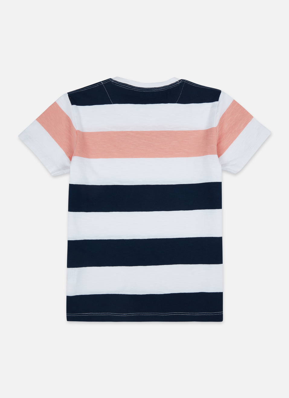Boys Navy Engineered Vertical Stripe T-shirt, , large image number 1