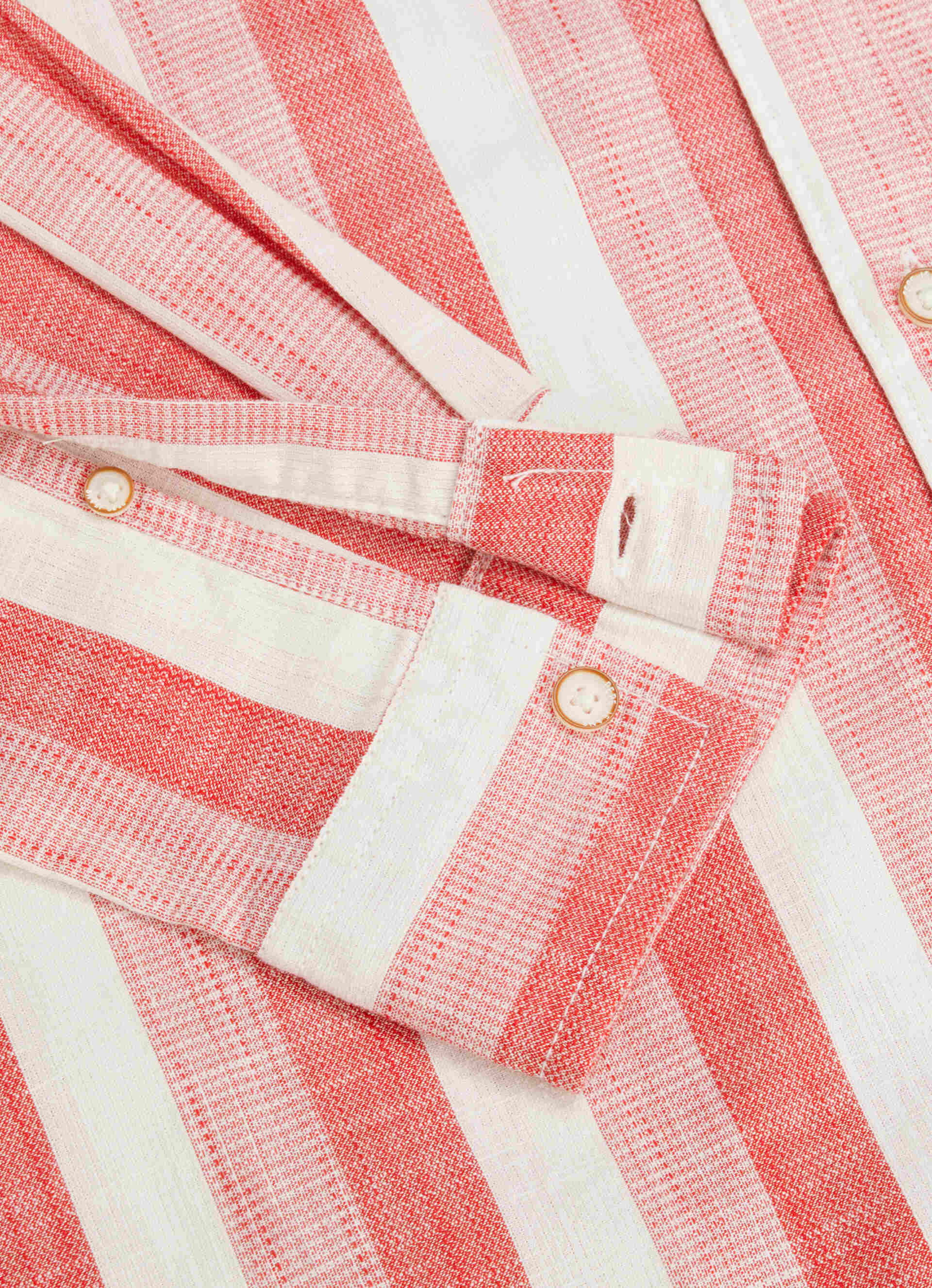 Men Red Striped Shirt, , large image number 9