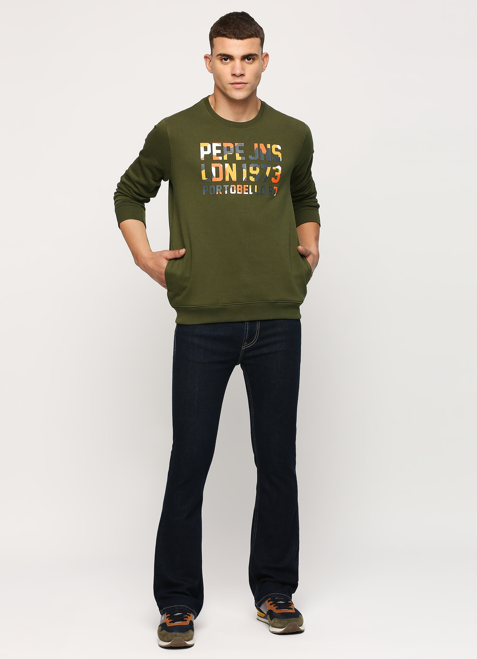 Green Graphic Printed Sweatshirt, , large image number 5