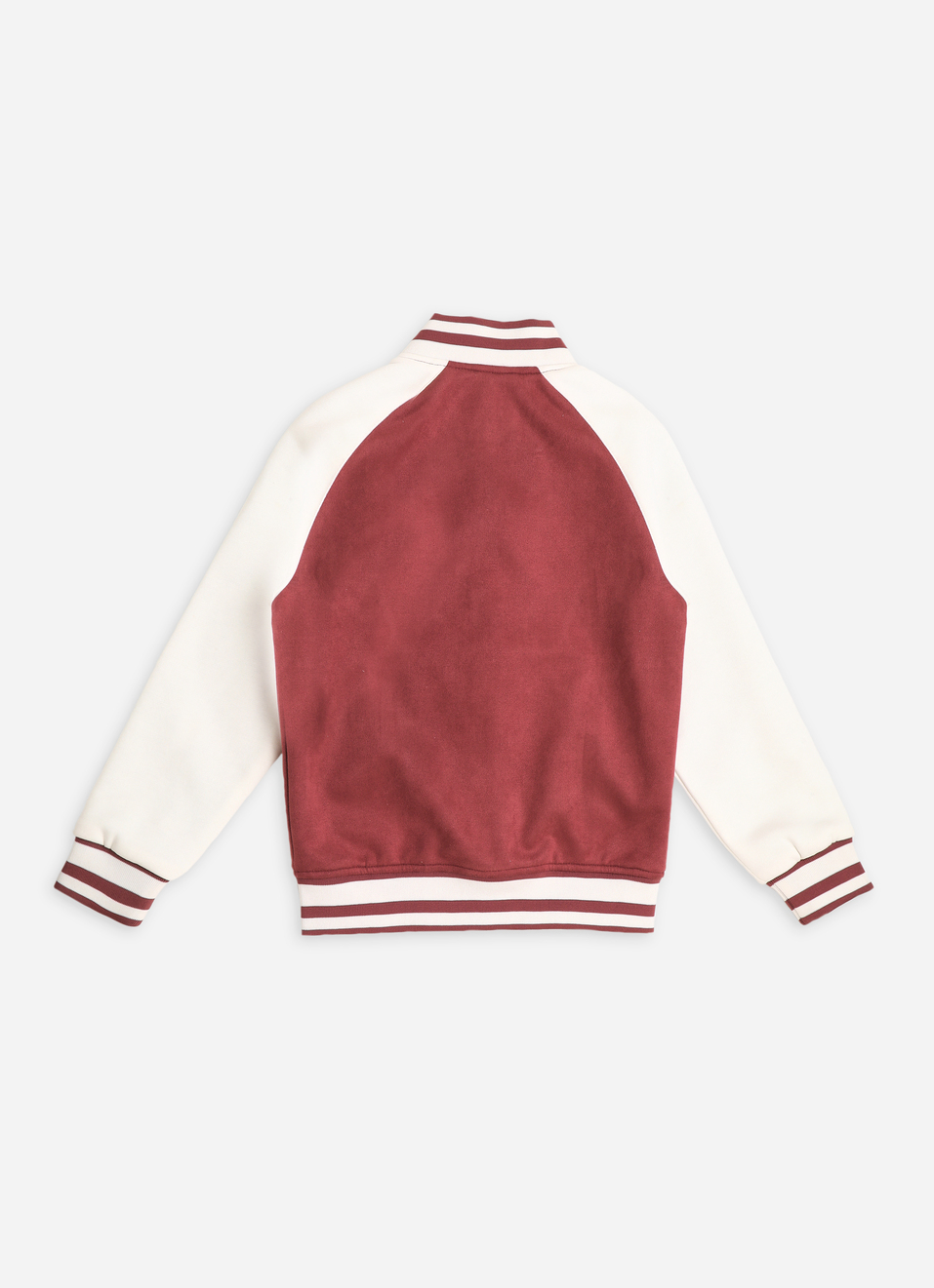 Boys Burgundy Letter Print Jacket, , large image number 1