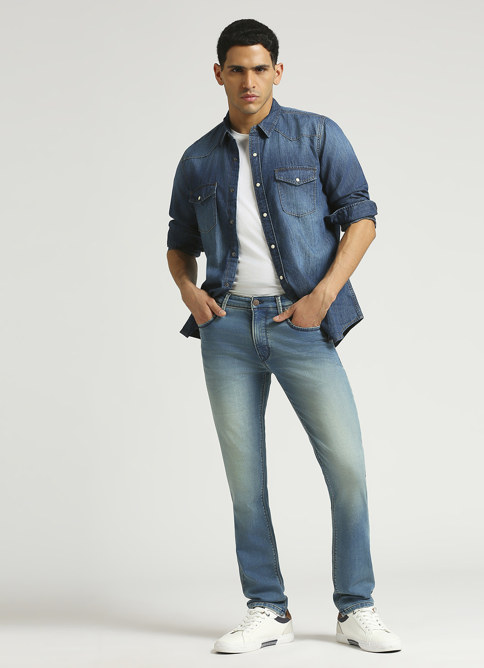 Vapour Low Rise Tapered Gymindigo Jeans, , large image number 1