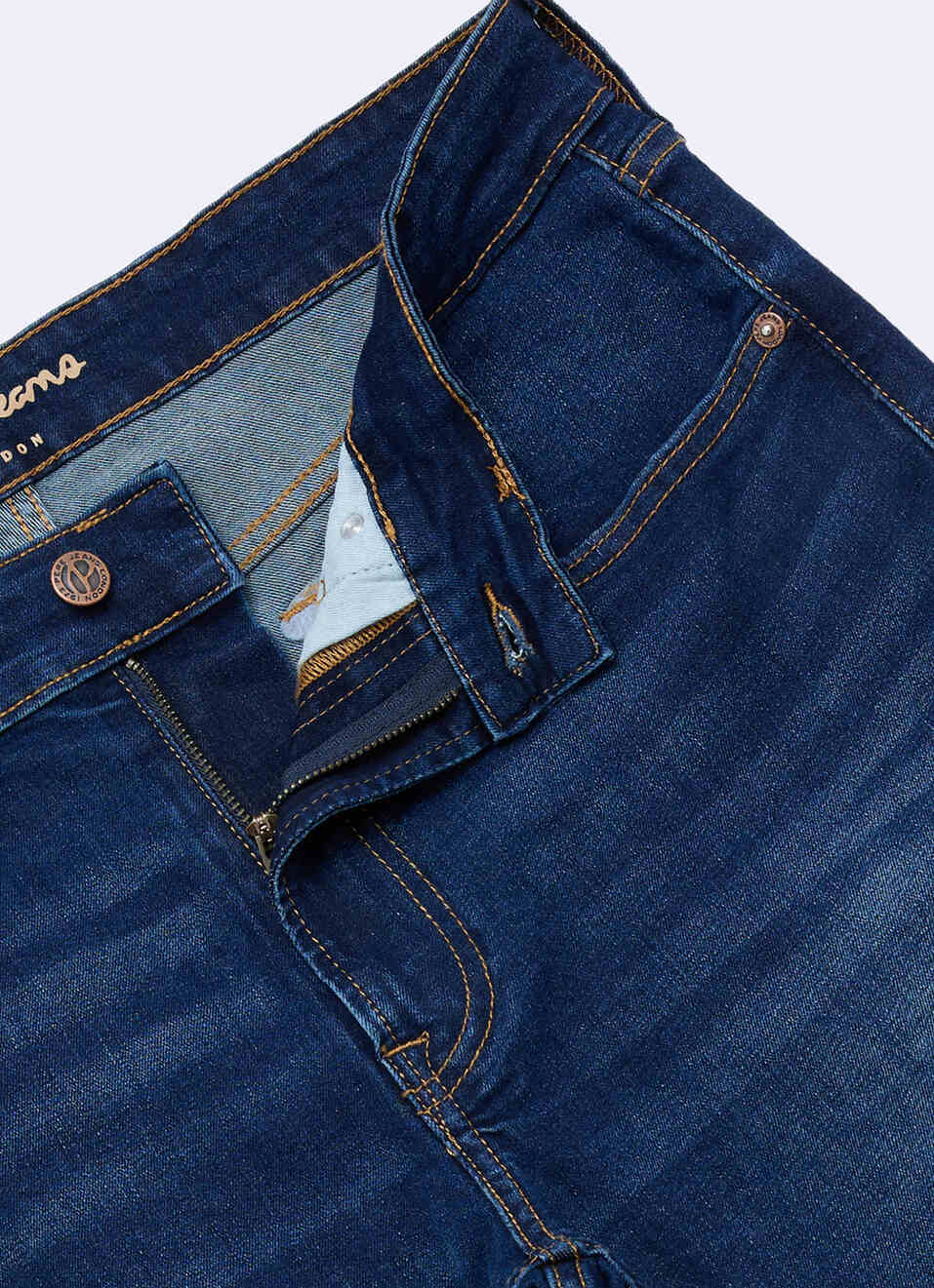 Men Dark Wash Stretchable Bootcut Jeans, , large image number 6