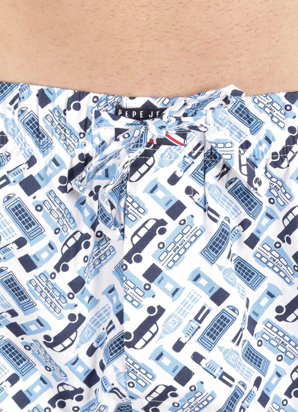 Ice Blue Printed Pyjamas, , large image number 4