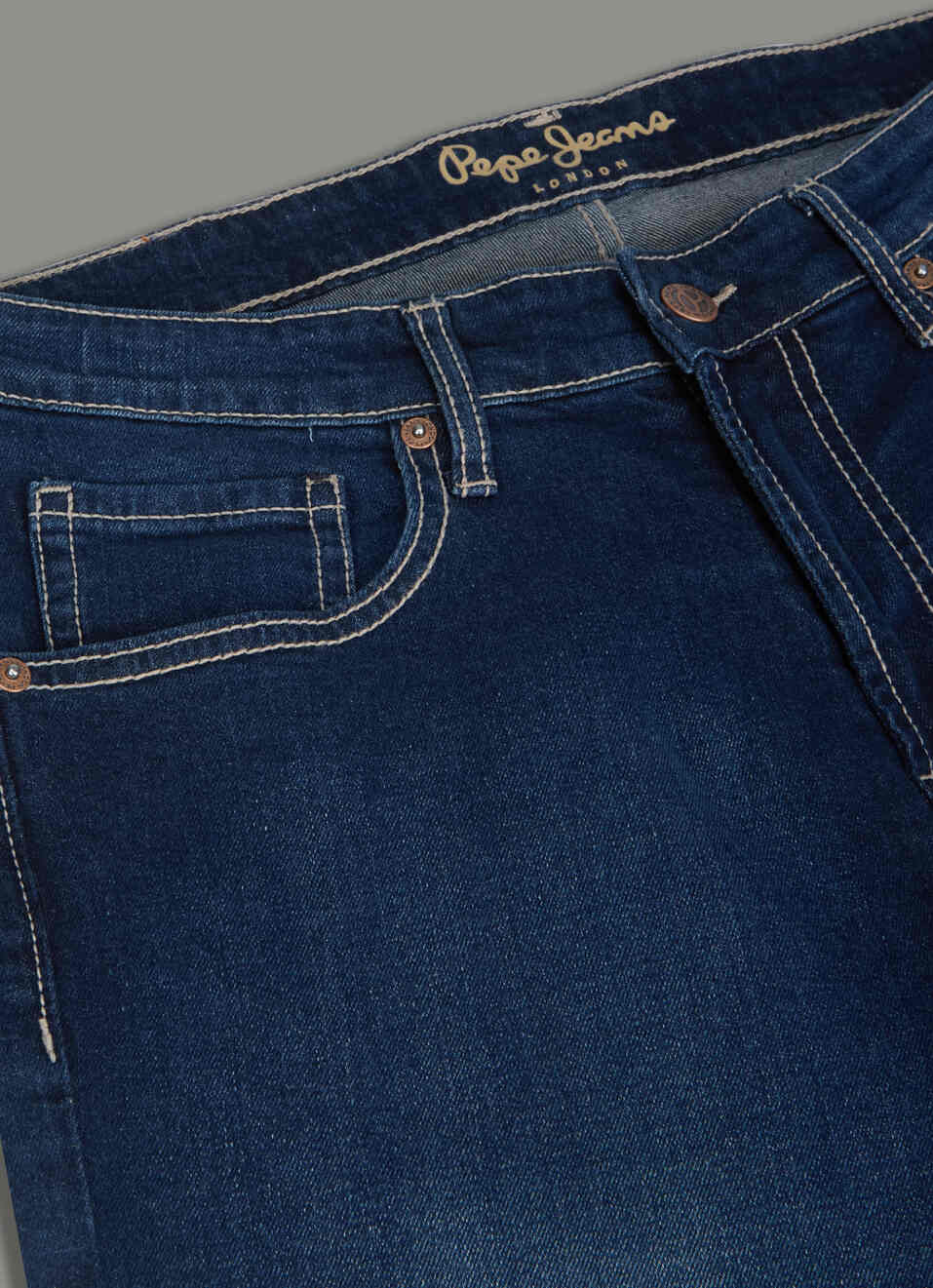 Men Blue Dark Rinse Straight Fit Mid Rise Stretchable Jeans, , large image number 5