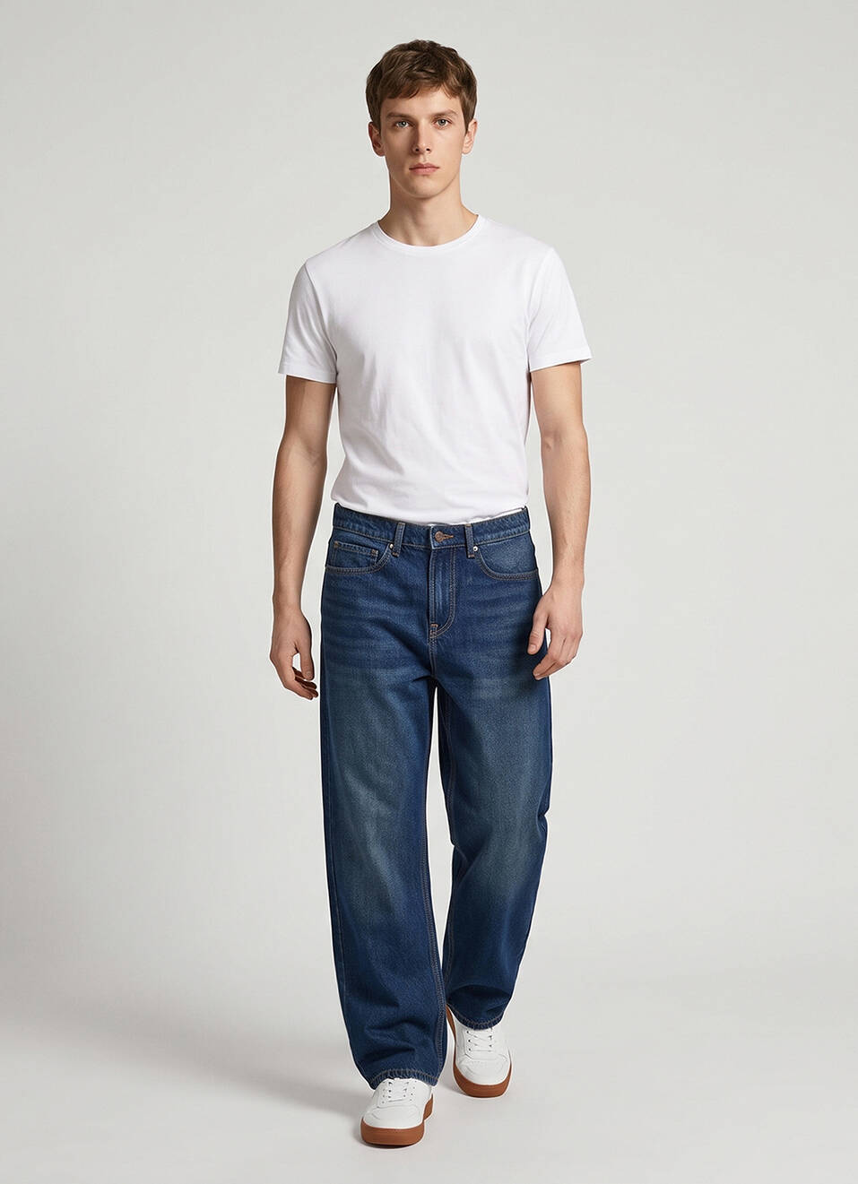 Men Blue Mid Rise Stretchable Jeans, , large image number 7
