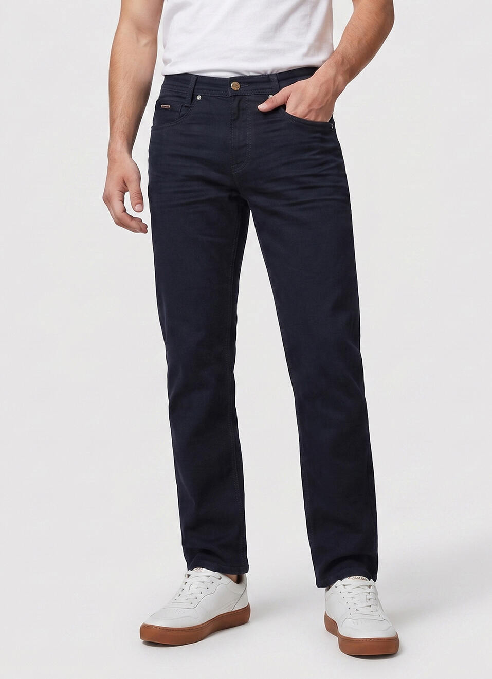 Men Black Stretchable Jeans, , large image number 2