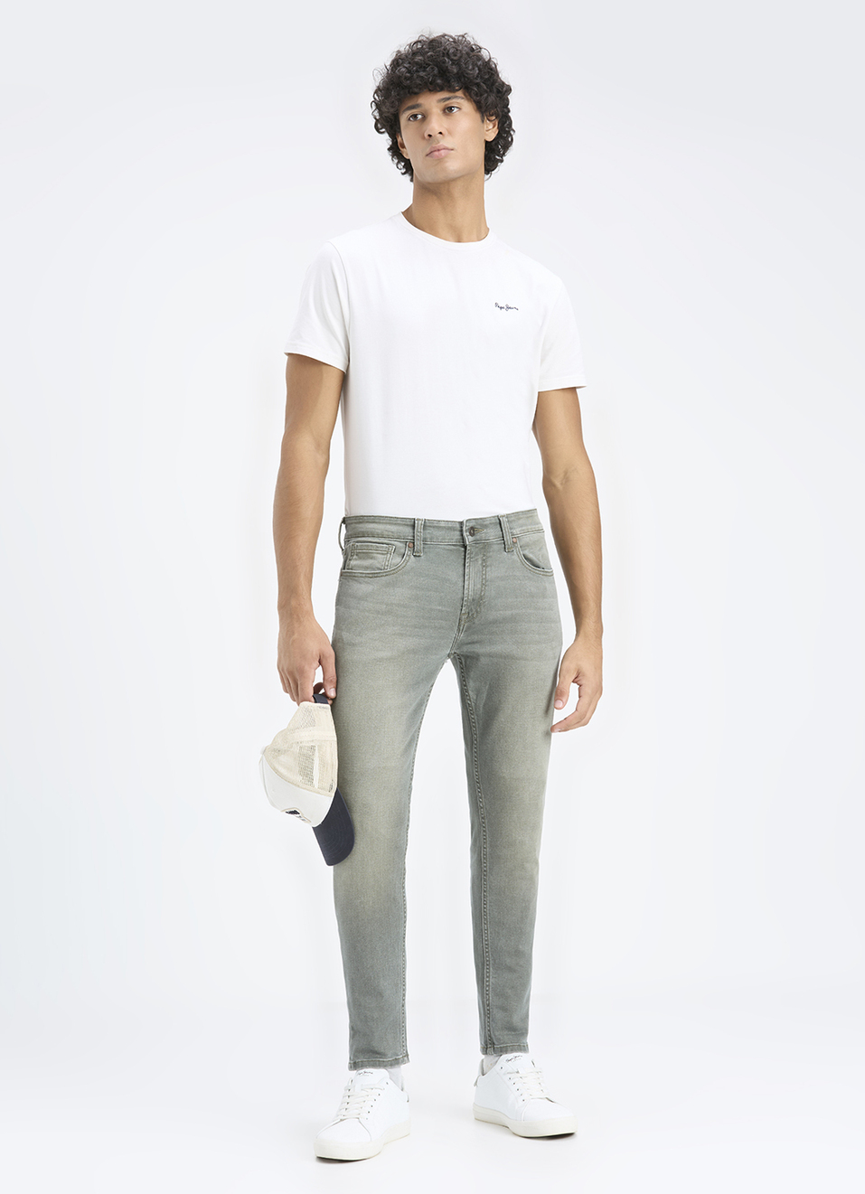 Men Blue Skinny Fit Ankle-length Jeans, , large image number 1