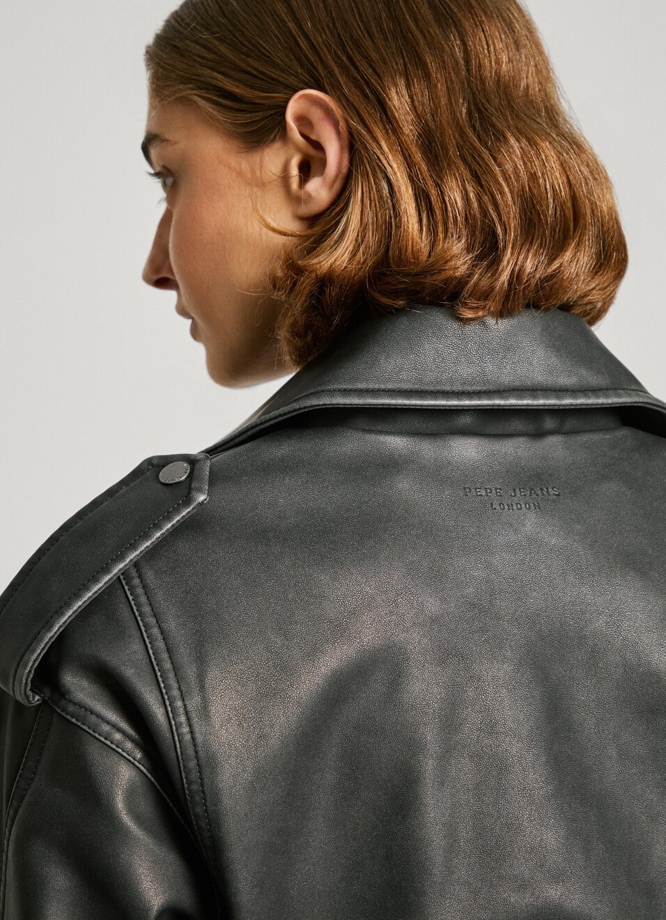 Leather Effect Biker Jacket, , large image number 4