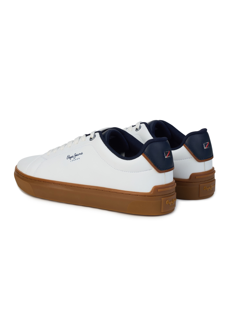 Men White Logo Detail Lace-up Sneakers, , large image number 3
