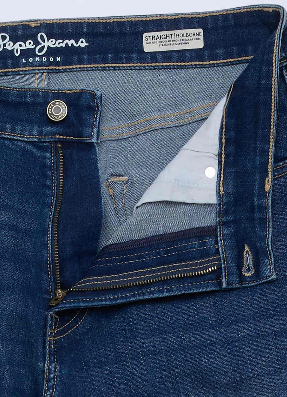 Men Blue Straight Fit Mid Rise Stretchable Jeans, , large image number 6