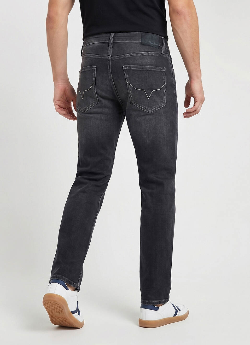 Men Black Stretchable Jeans, , large image number 3