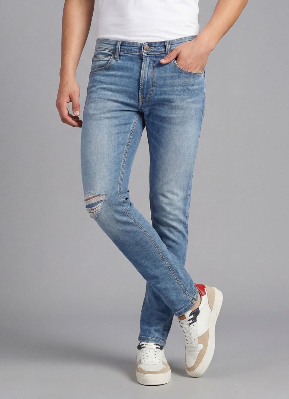 Vapour Low Rise Slim Fit Jeans, , large image number 0