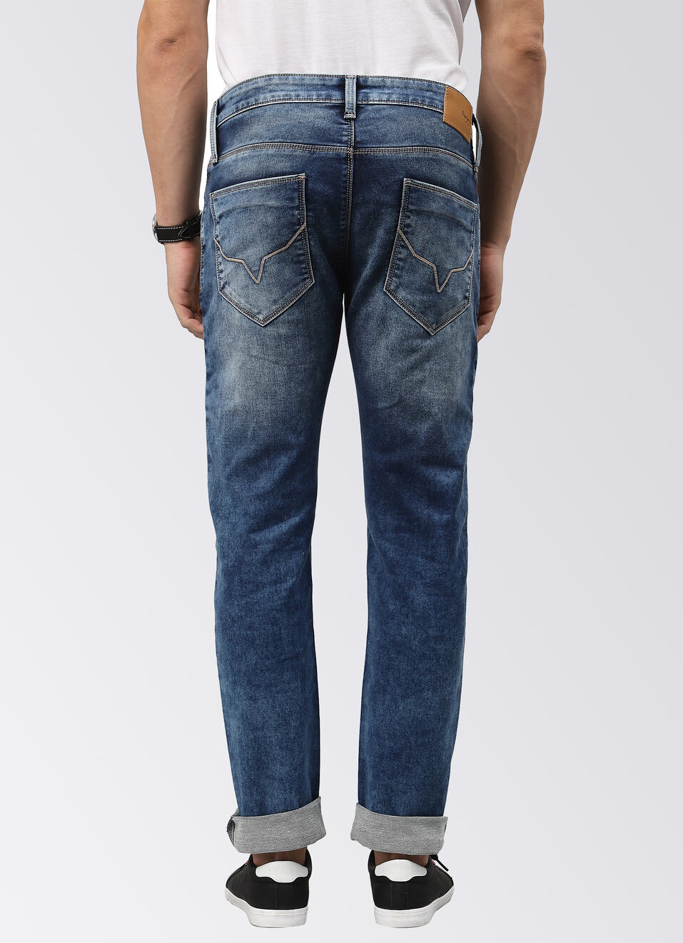 Tapered Vapour Low Rise Waist Slim Fit Tapered Leg, , large image number 1