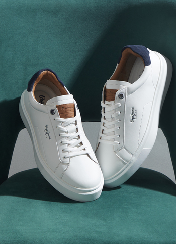 Yogi Original White Cup Sole Sneakers