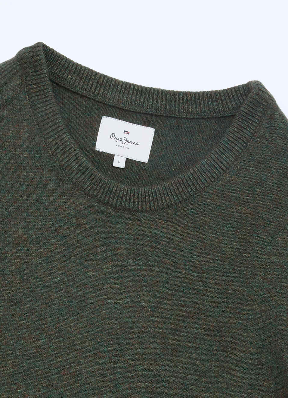 Men Green Solid Regular Fit Crew Neck Sweater, , large image number 6
