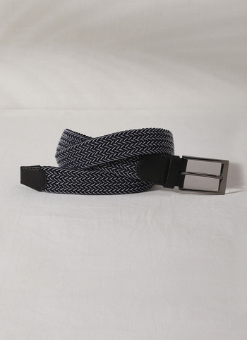 Black Elasticated Webbing Belt