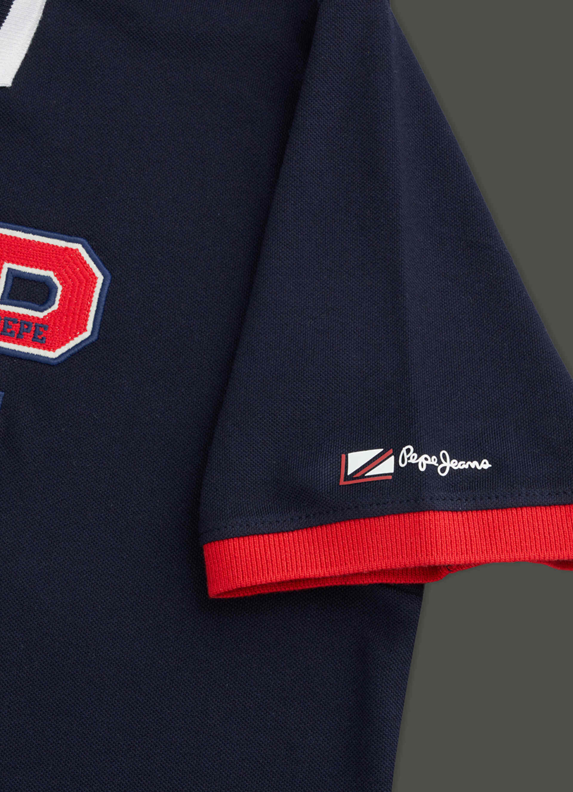 Men Navy Regular Fit Polo Collar T-shirt, , large image number 9