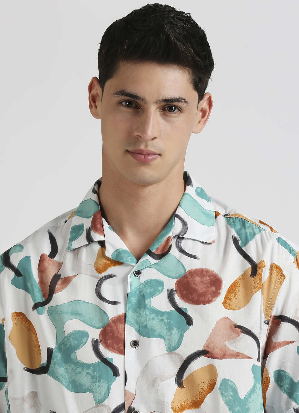 Green All Over Printed Resort Collar Shirt, , large image number 4