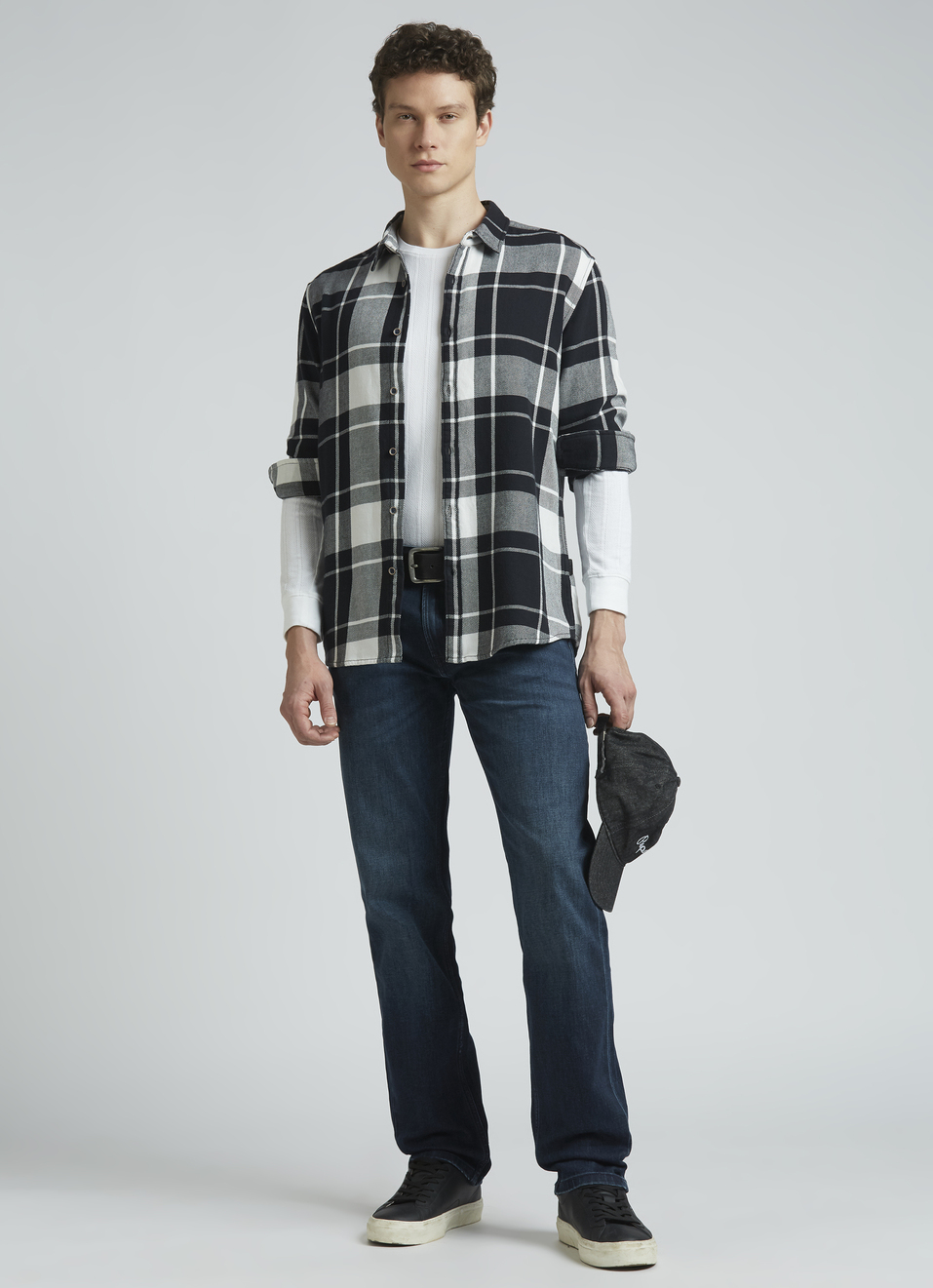 Black Checks Full Sleeve Shirt, , large image number 5
