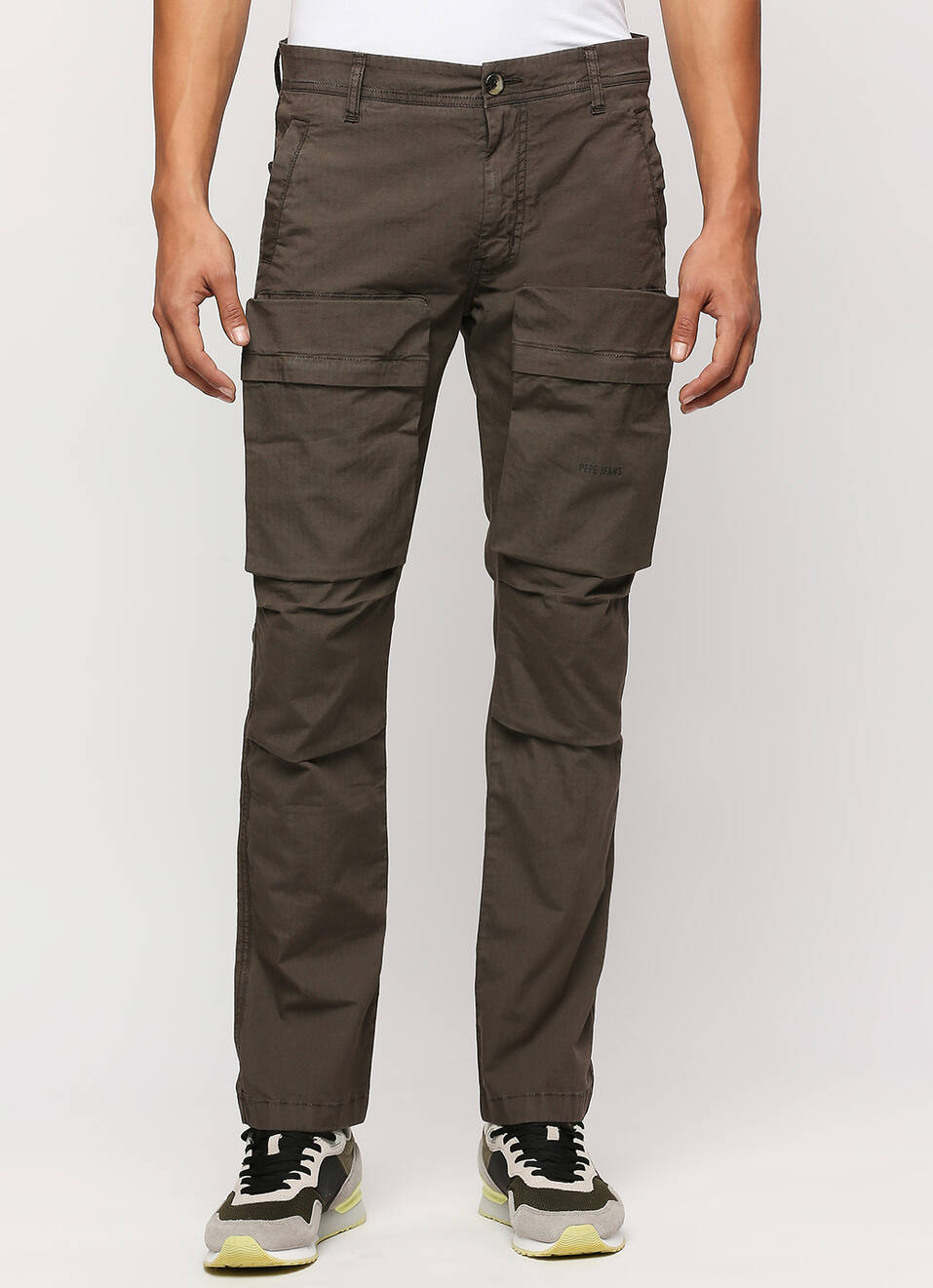 Cash Green Mid Rise Slim Fit Cargo Pants, , large image number 2