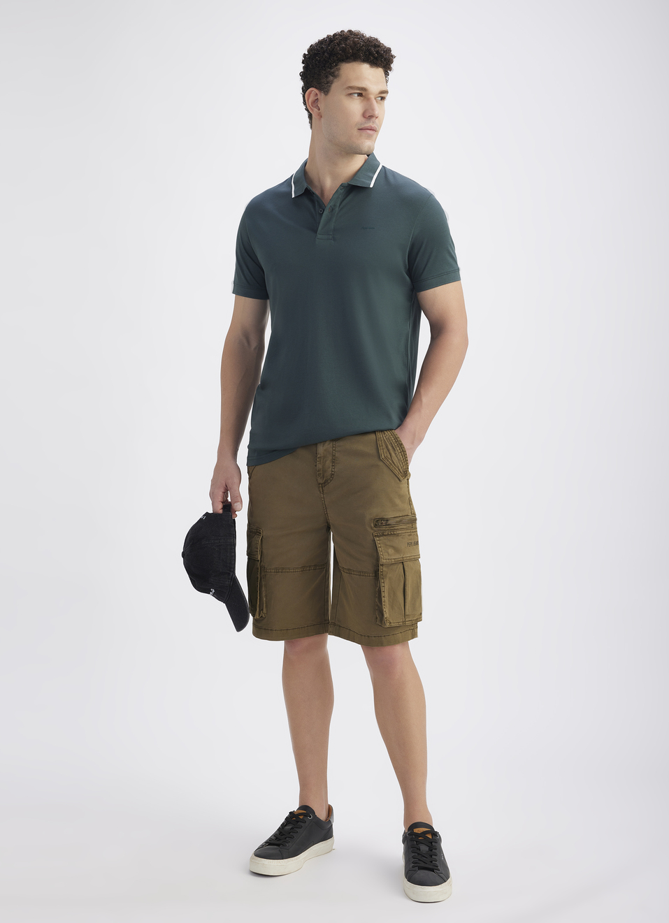 Men Green  Mercerised Short Sleeve Polo, , large image number 5