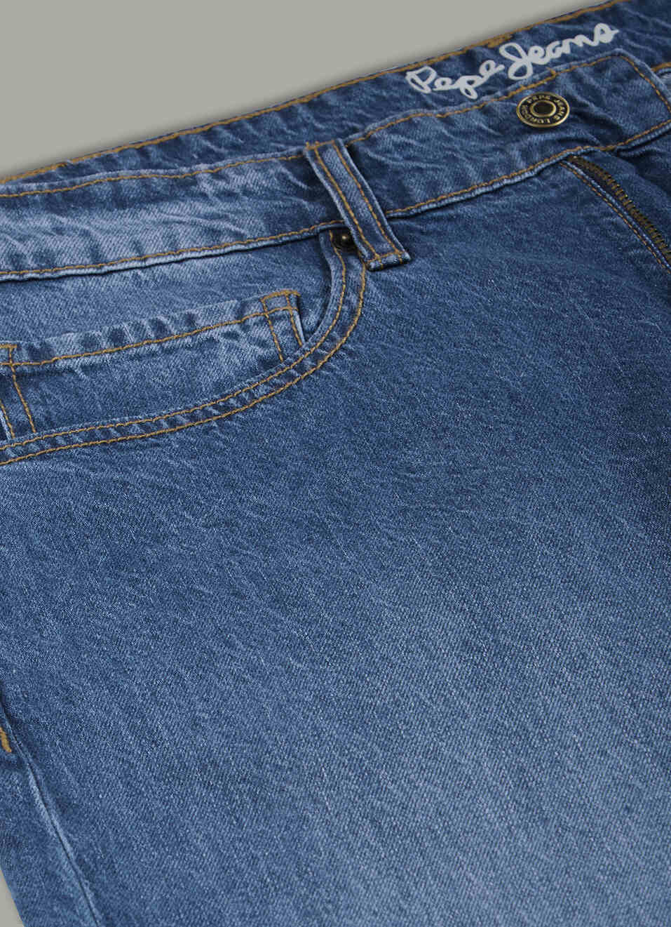 Men Blue Mid Rise Tapered Jeans, , large image number 6