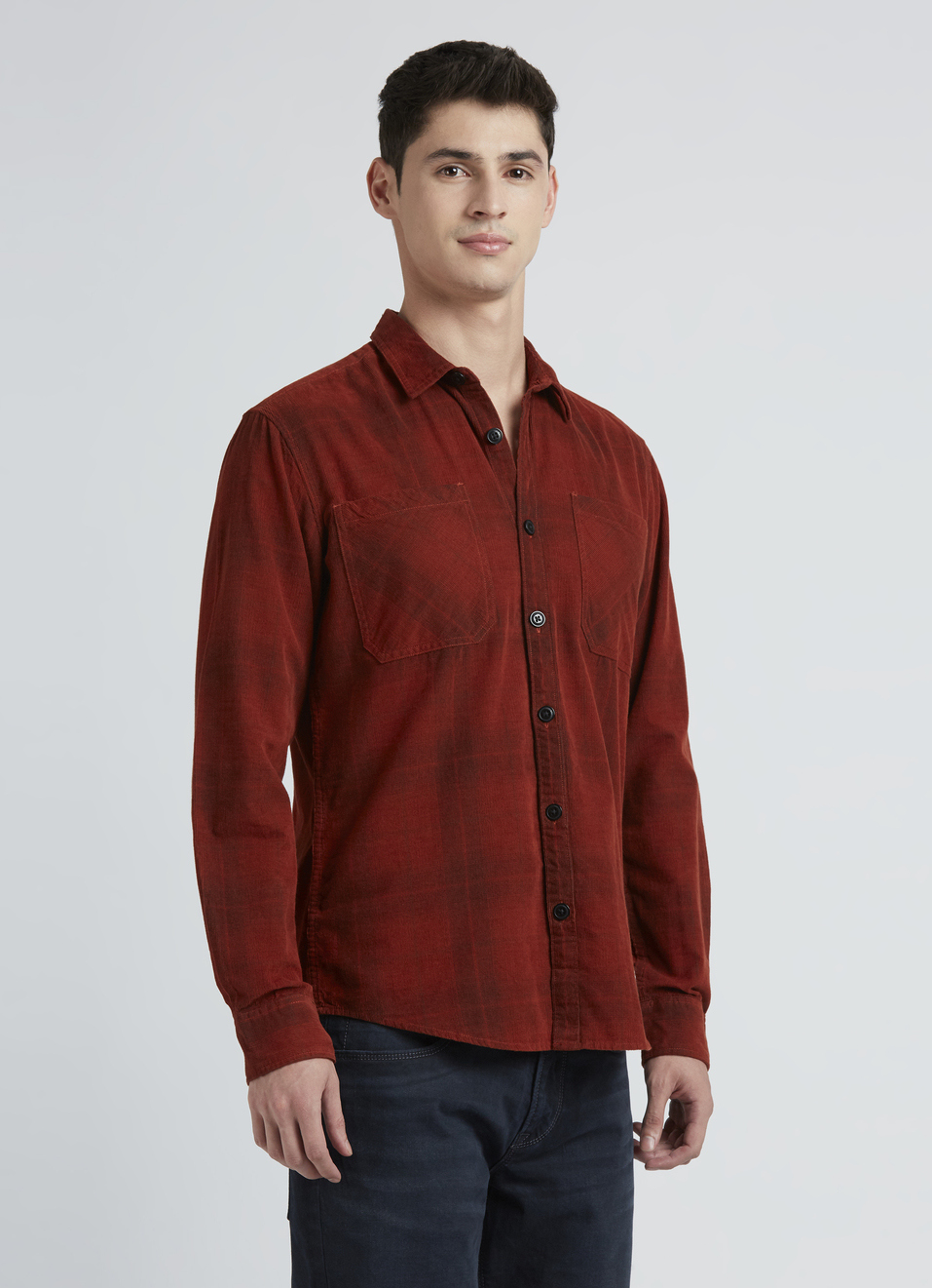 Red Check Full Sleeve Shirt, , large image number 3