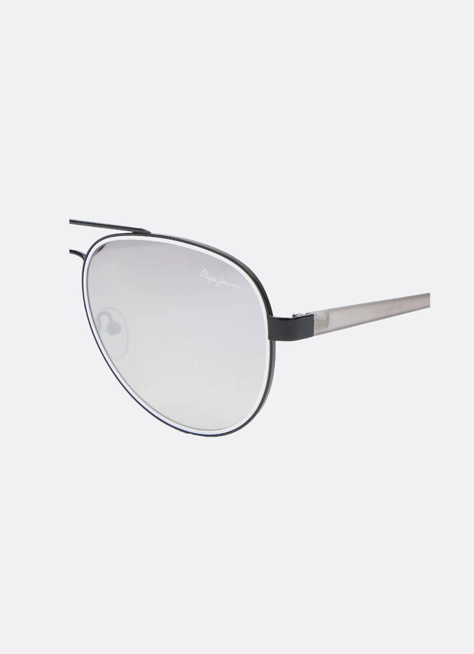 White Tone Uv-protected Aviator Sunglasses, , large image number 4