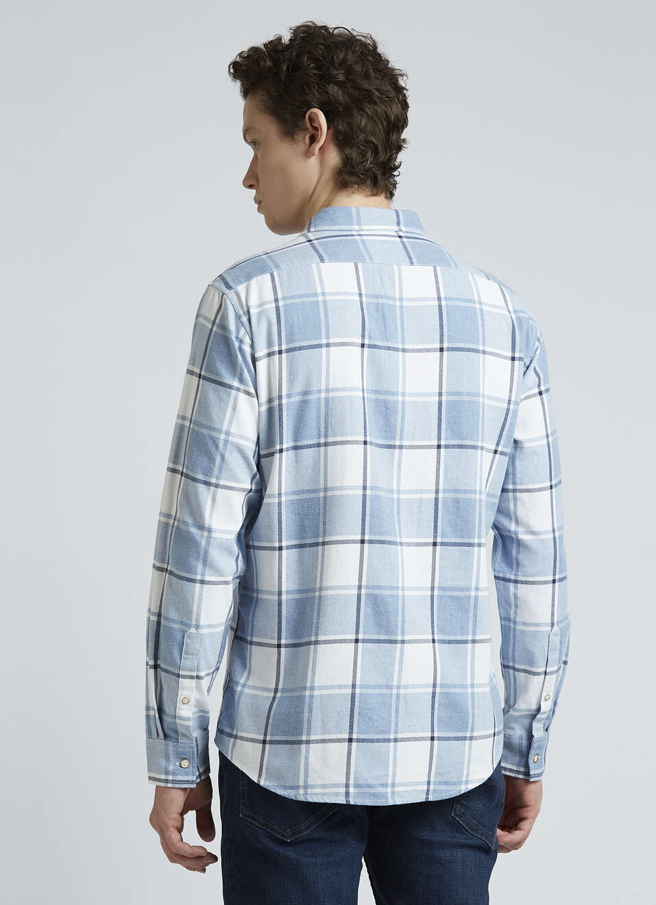 Blue Check Full Sleeve Shirt, , large image number 2