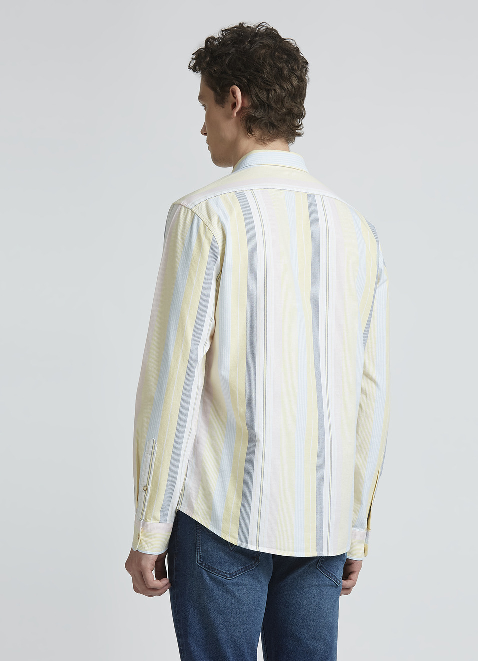 Yellow Stripes Full Sleeve Shirt, , large image number 2