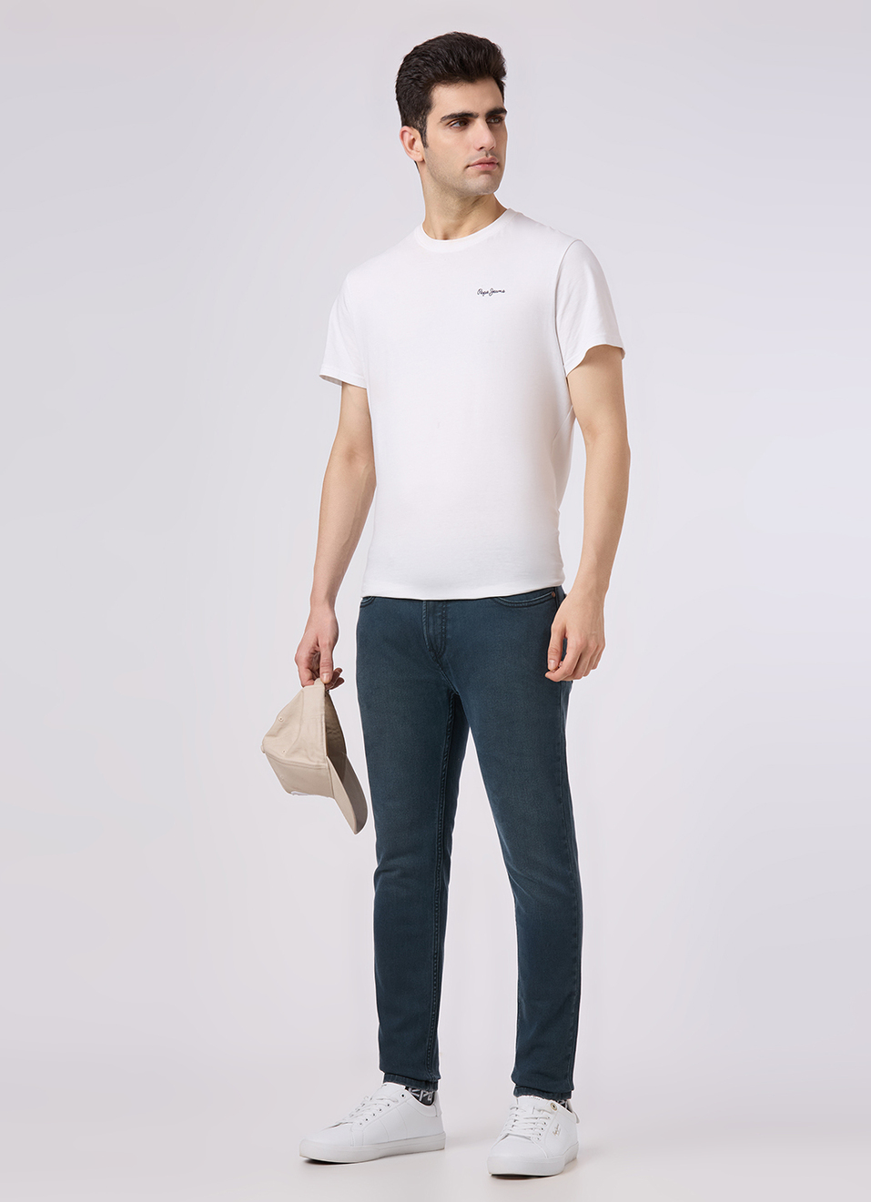 Men Blue Skinny Fit Ankle-length Stretchable Jeans, , large image number 1