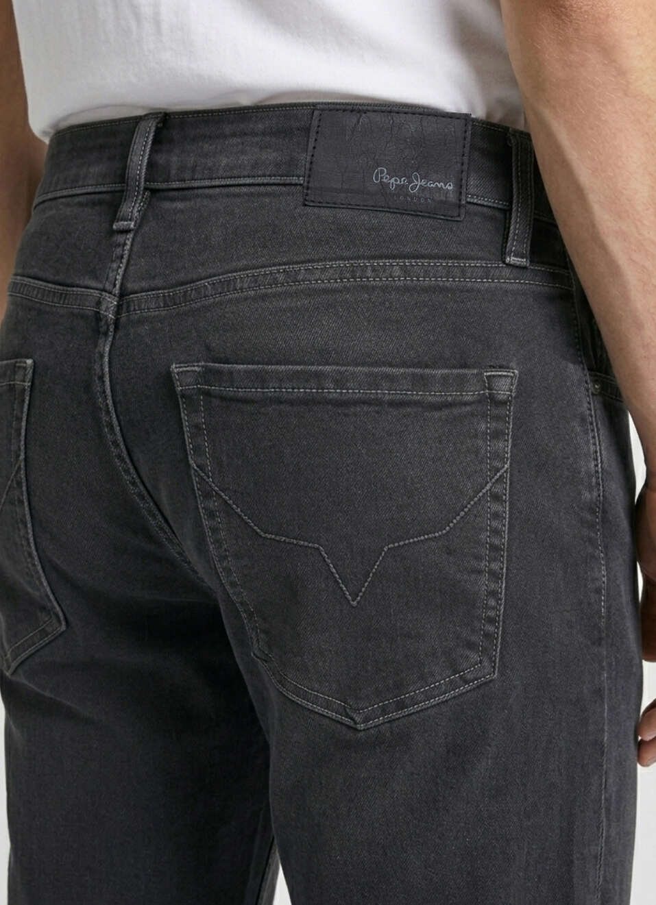 Men Grey Stretchable Jeans, , large image number 5