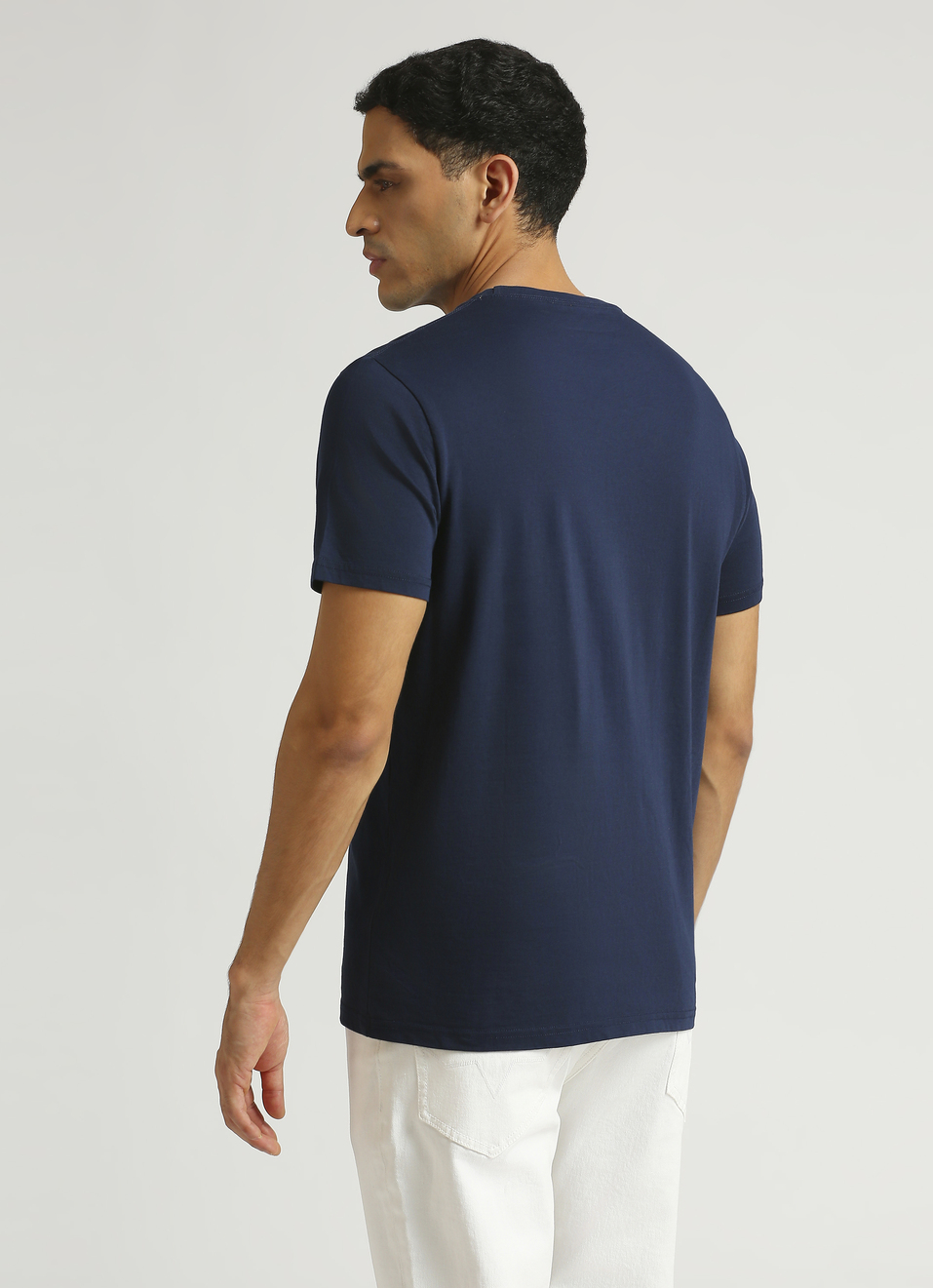 Navy Brand Detail Puff Graphic Print Short Sleeve T-shirt, , large image number 2
