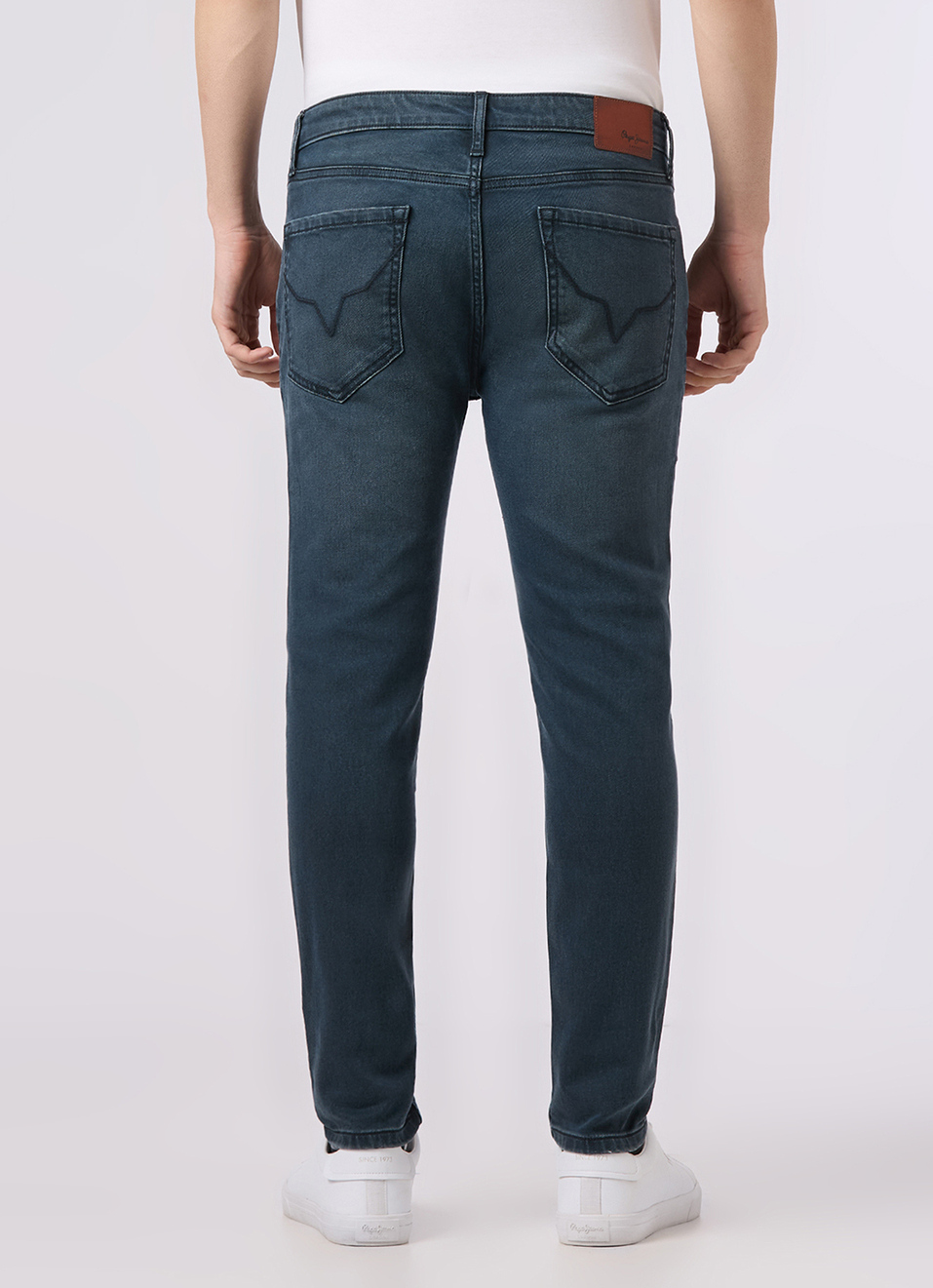 Men Blue Skinny Fit Ankle-length Stretchable Jeans, , large image number 3