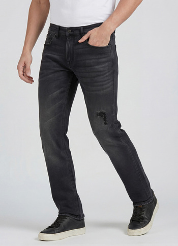 Men Black Mid Rise Slim Fitjeans