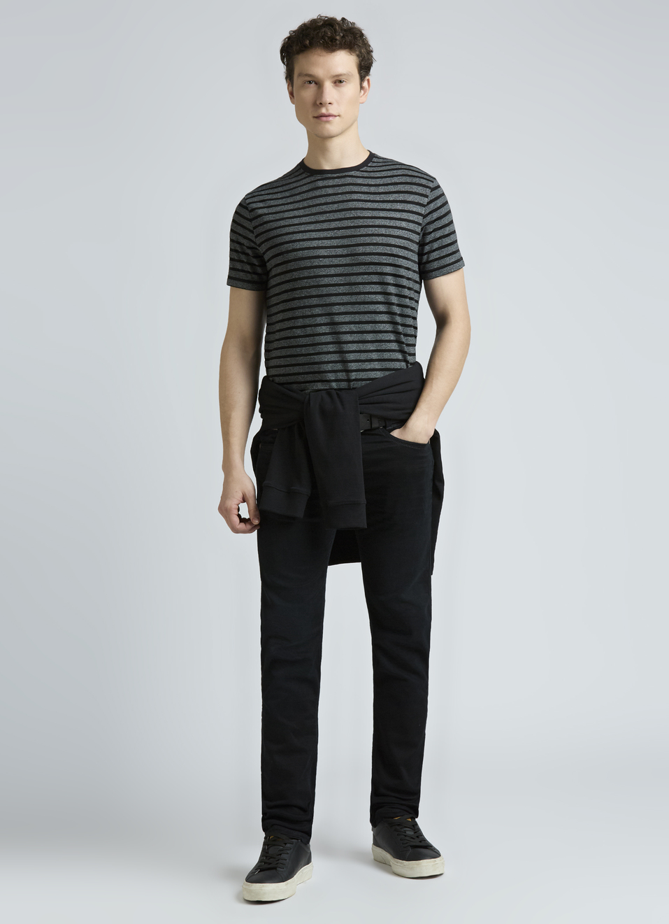 Black Stripes Short Sleeve T-shirt, , large image number 5