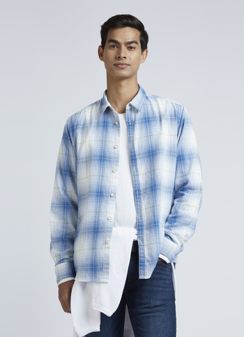 Blue Checks Full Sleeve Shirt