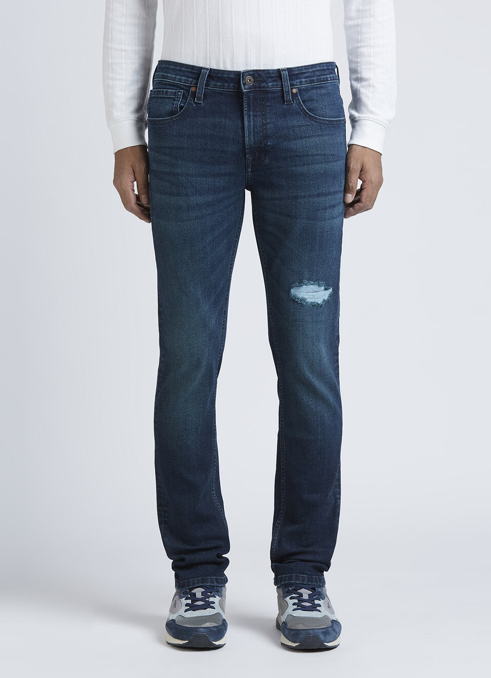 Scott Blue Low Rise Skinny Jeans, , large image number 6