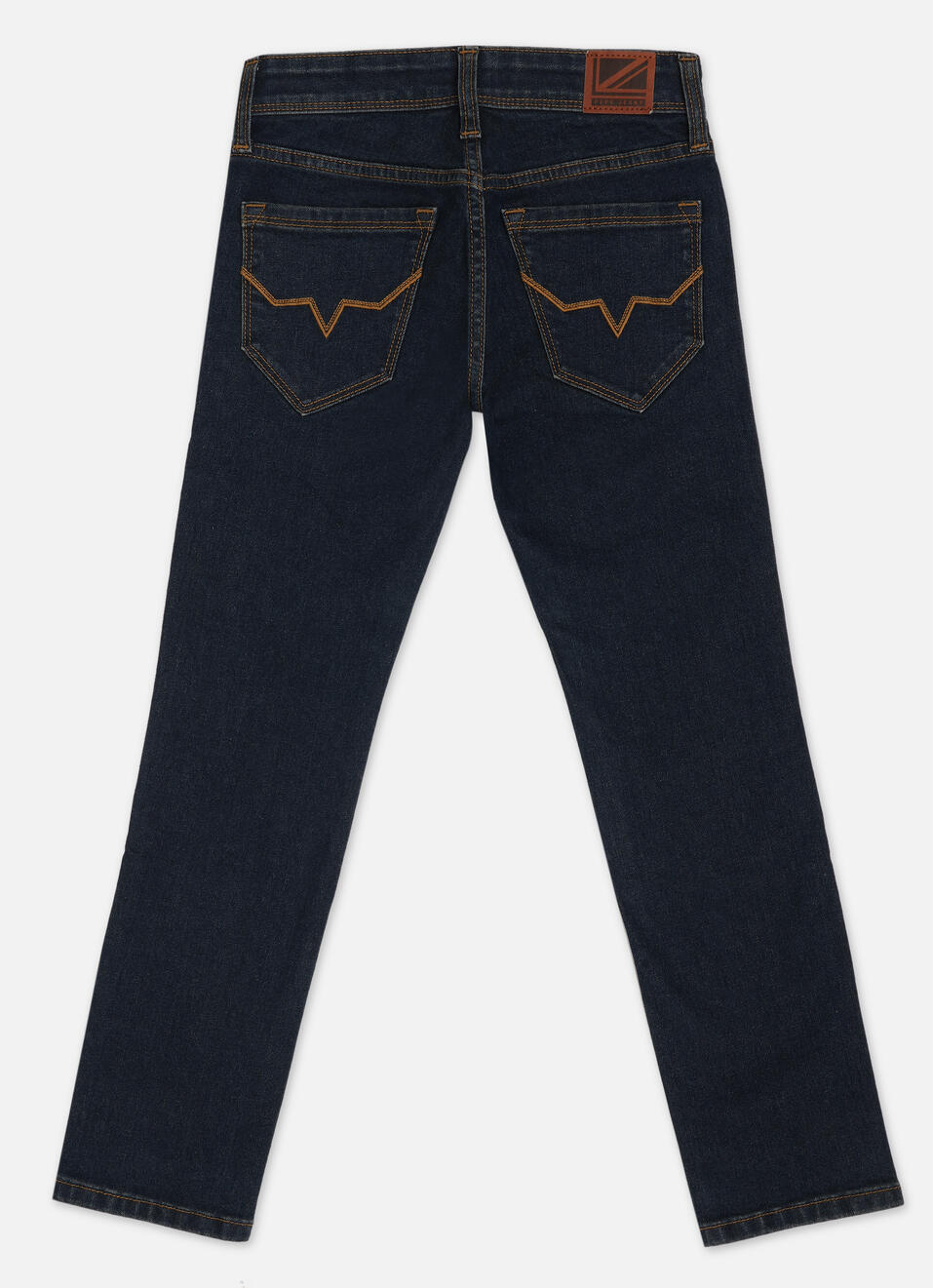 Boys Dark Blue Mid Rise Slim Fit Jeans, , large image number 1