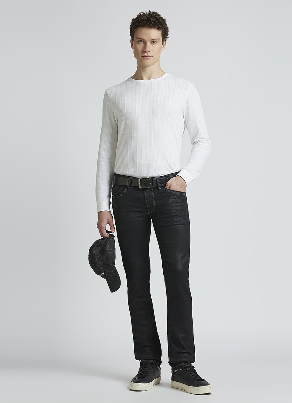 Vapour Black Mid Rise Jeans, , large image number 1