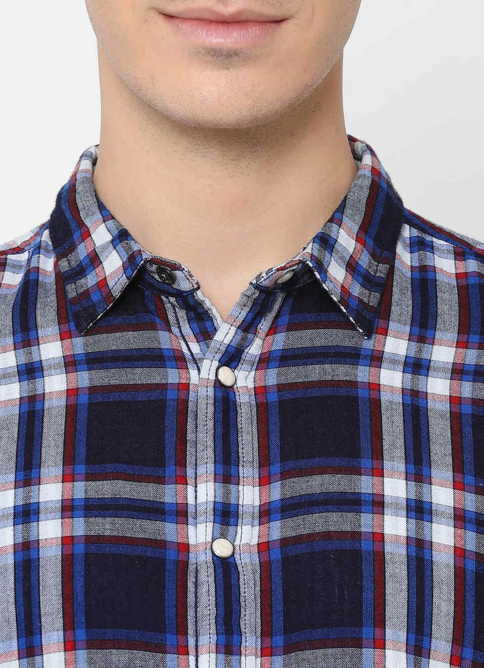 Preston Reversible Check And Stripe Shirt, , large image number 4