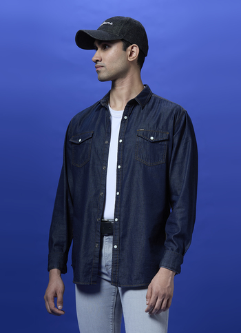 Blue Full Sleeve Denim Shirt