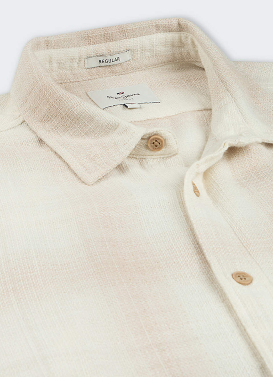 Men Off White Checked Shirt, , large image number 7