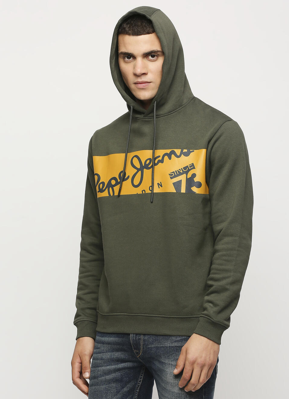 Printed Full Sleeve Hooded Sweatshirt, , large image number 3