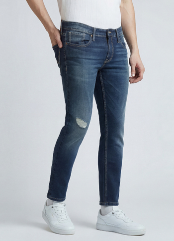 Oliver Blue Mid Waist Ankle Jeans