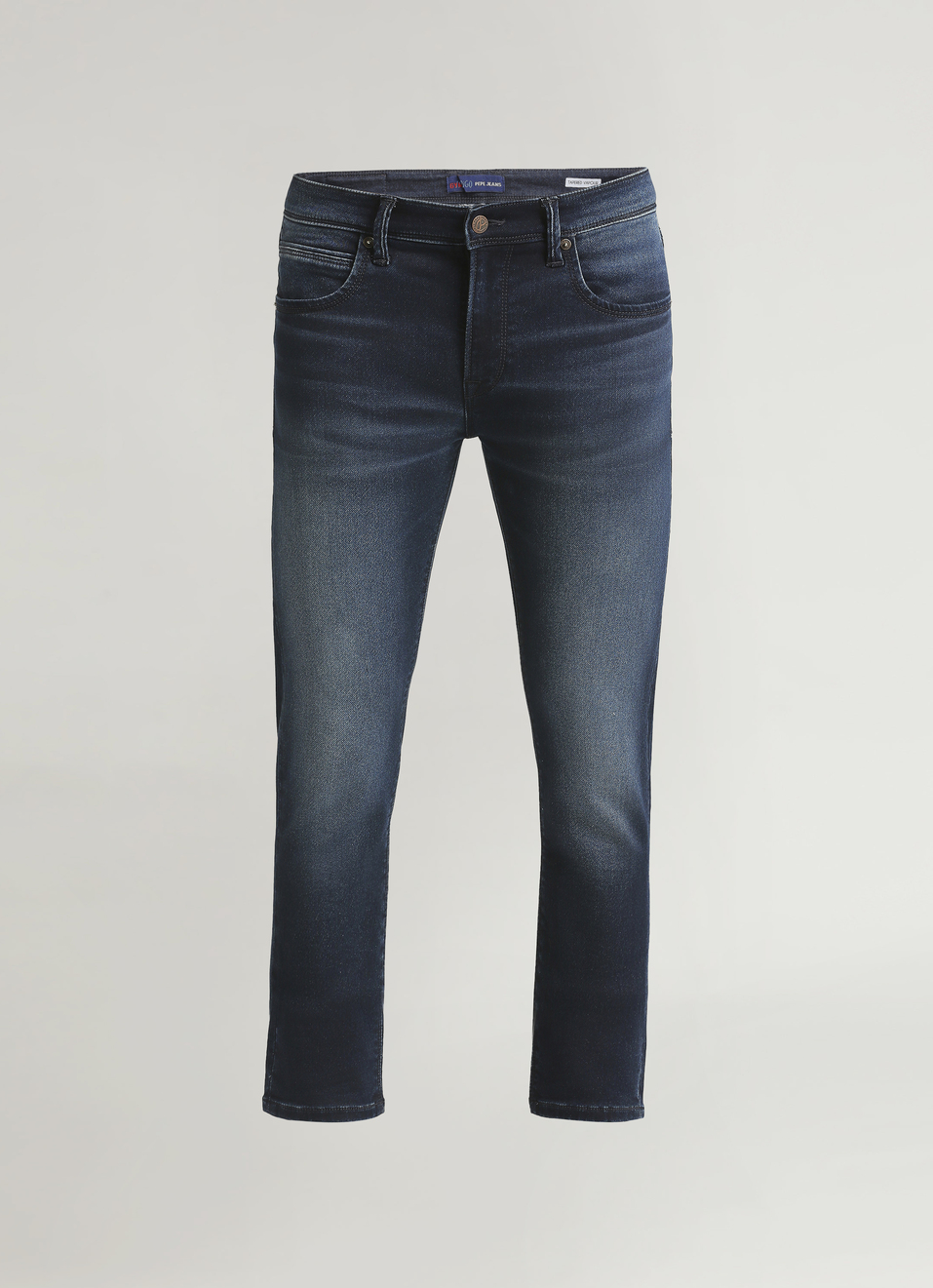 Vapour Dark Blue Low Rise Tapered Gymindigo Jeans, , large image number 6