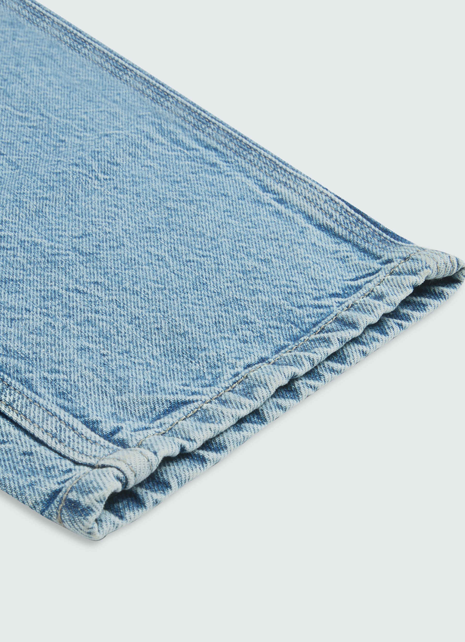 Men Blue Mid Rise Cargo Jeans, , large image number 8